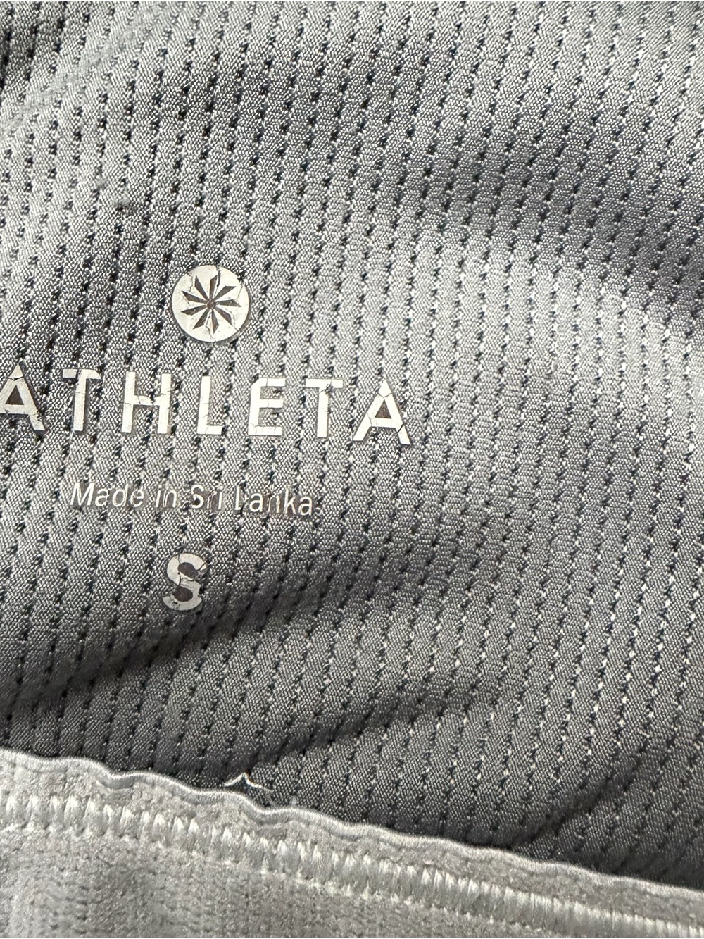 Athleta Gray Performance Sports Bra workout active wear size Small no padding - Picture 6 of 7